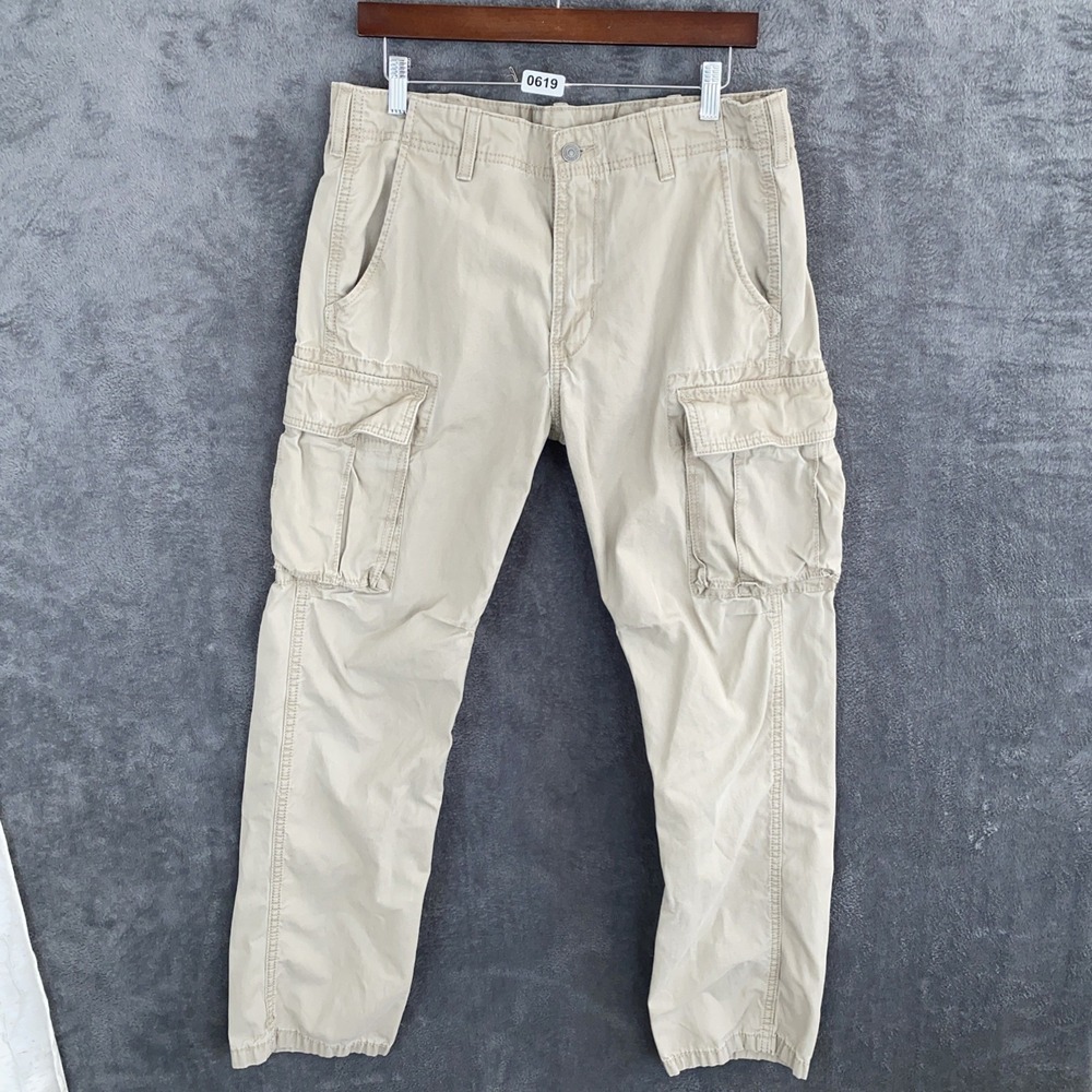 32/32 Levi's Cargo Loose Fit Khaki Pants Y2K skater